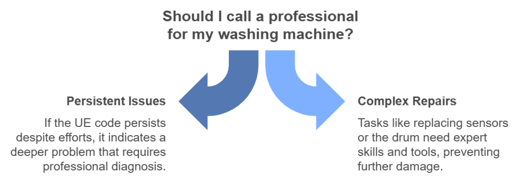 When To Call A Professional Lg Washing Machine Blinking Ue