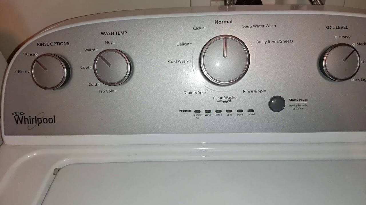 Whirlpool Washer Blinking Green Light