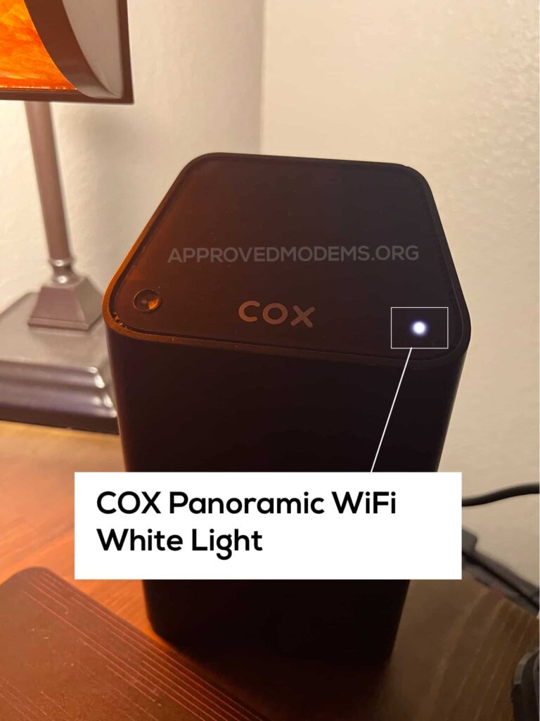Cox Panoramic Wifi Blinking White Light