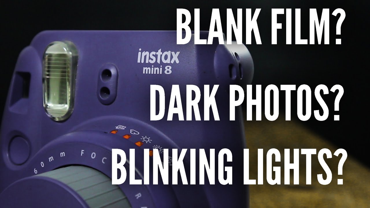 Instax Mini 9 Blinking Lights