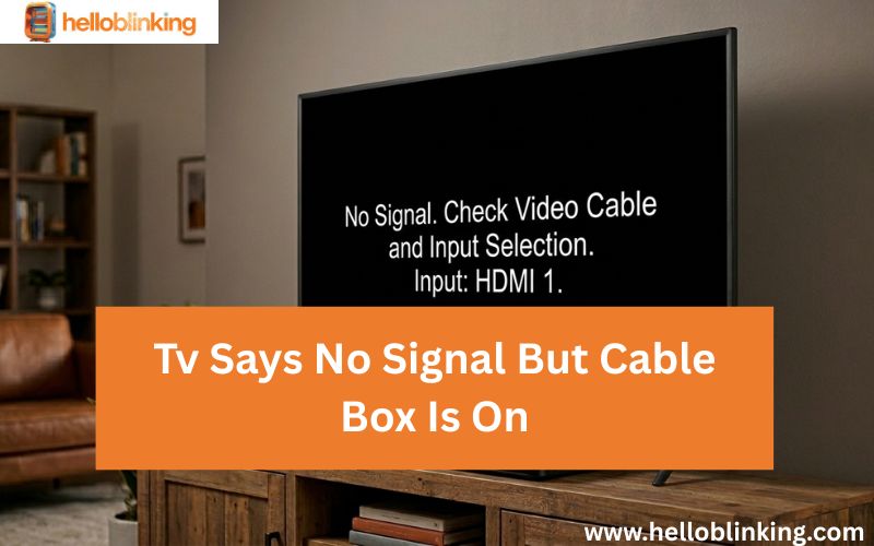 Tv Says No Signal But Cable Box Is On-FI