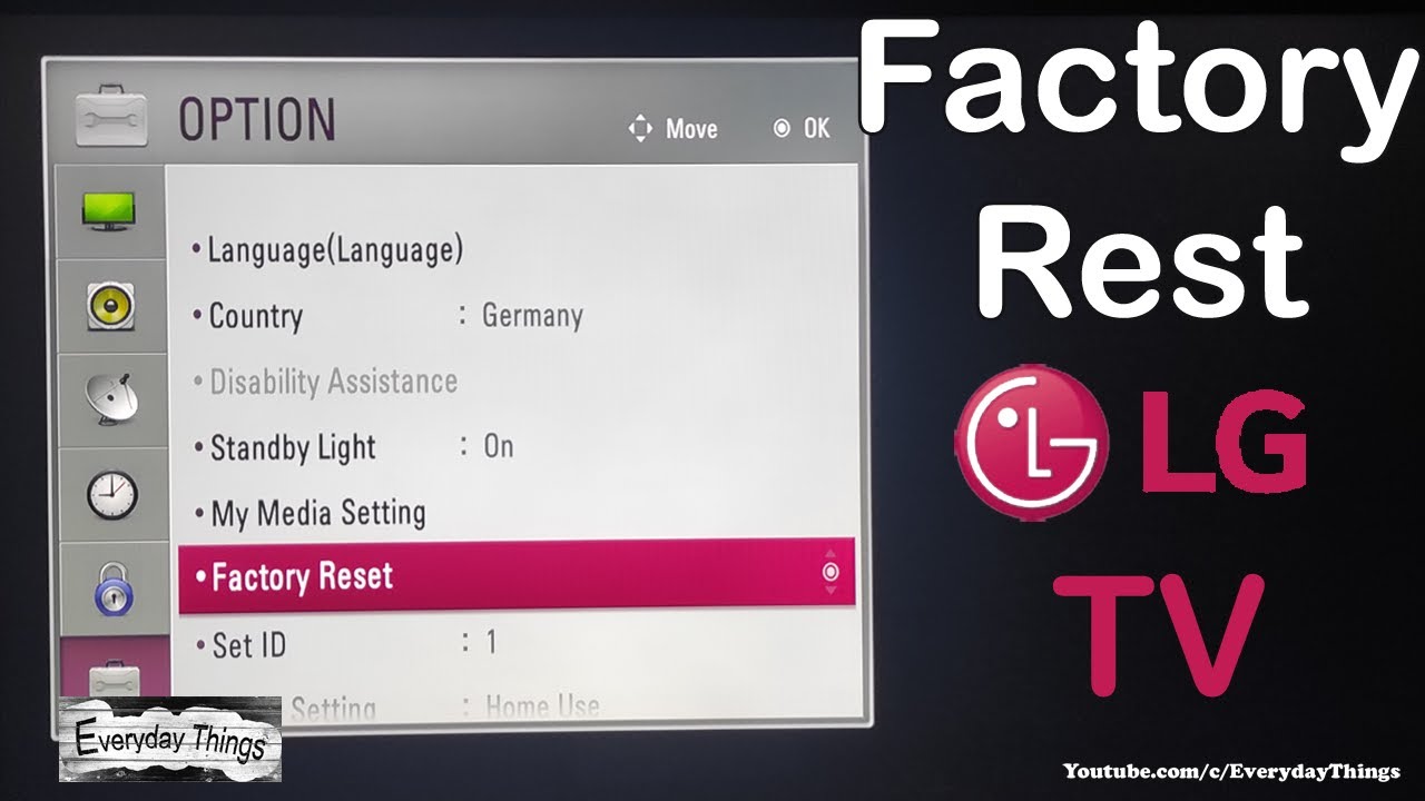 Reset Lg Tv