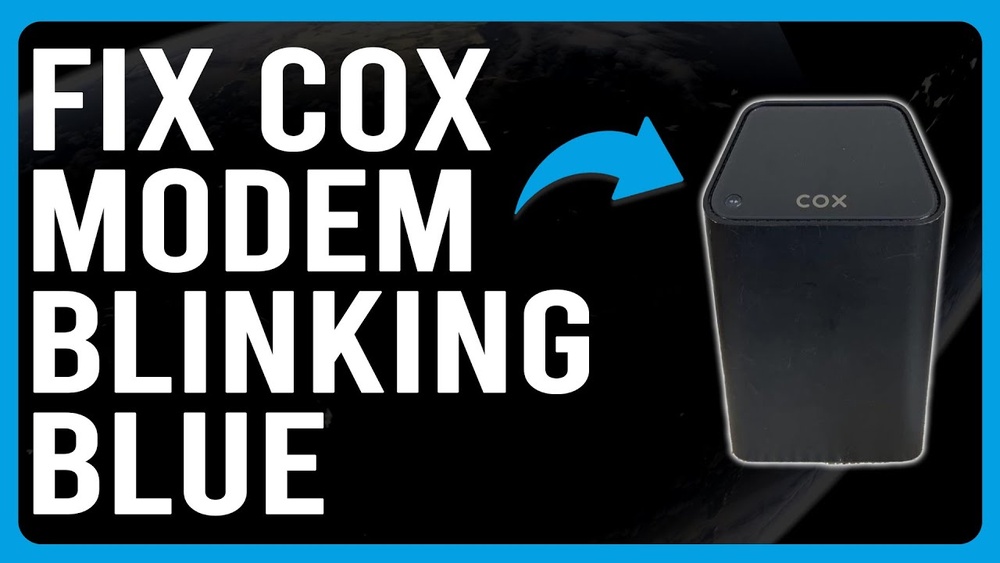 Blue Blinking Light Cox Modem