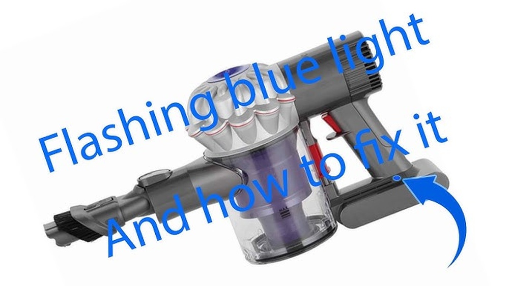 Dyson V7 Blinking Blue Light