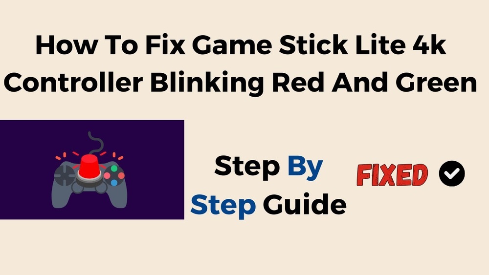 Game Stick Lite 4K Controller Blinking Red And Green