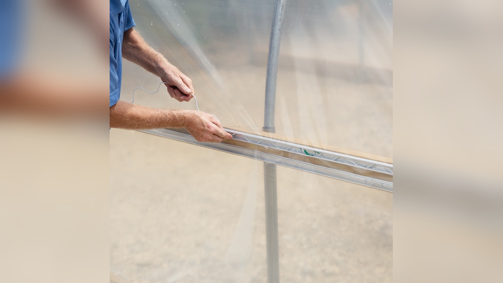 How To Attach Greenhouse Plastic To Wood Frame