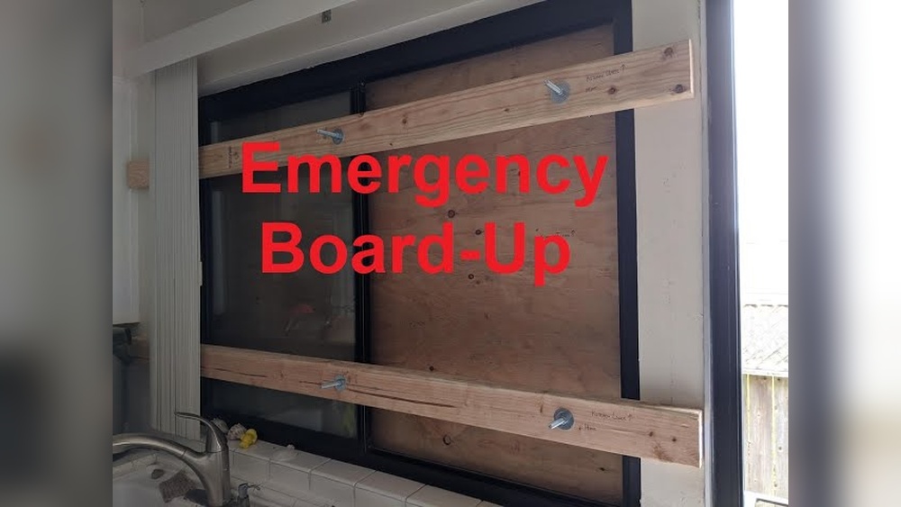How To Board Up Sliding Glass Doors With Plywood