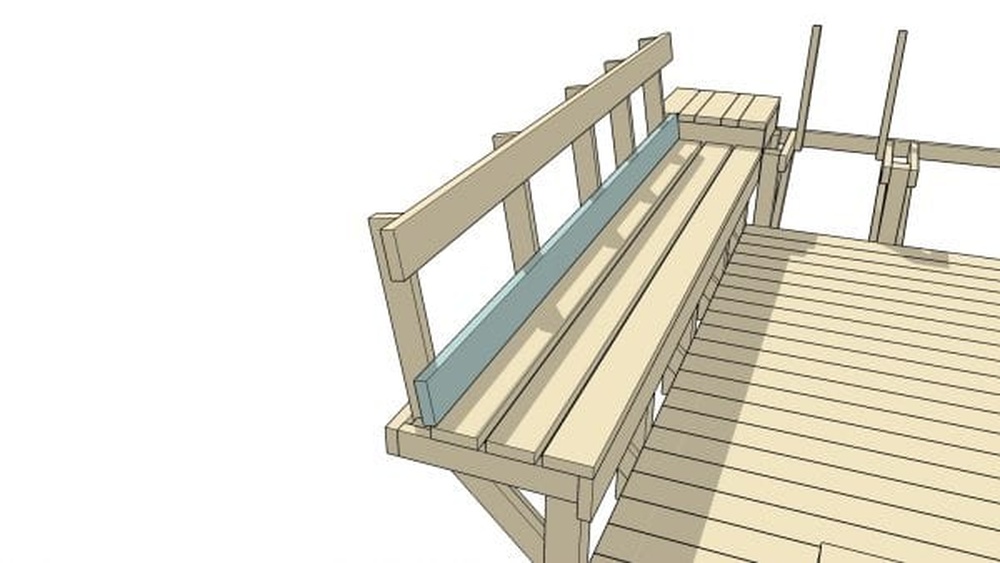 How To Build A Deck With Benches Instead Of Railings