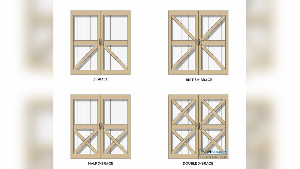 How To Build A Double Shed Door With Plywood