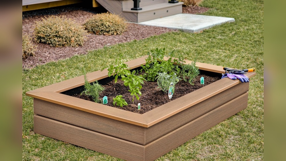 How To Build A Raised Garden Bed With Composite Decking