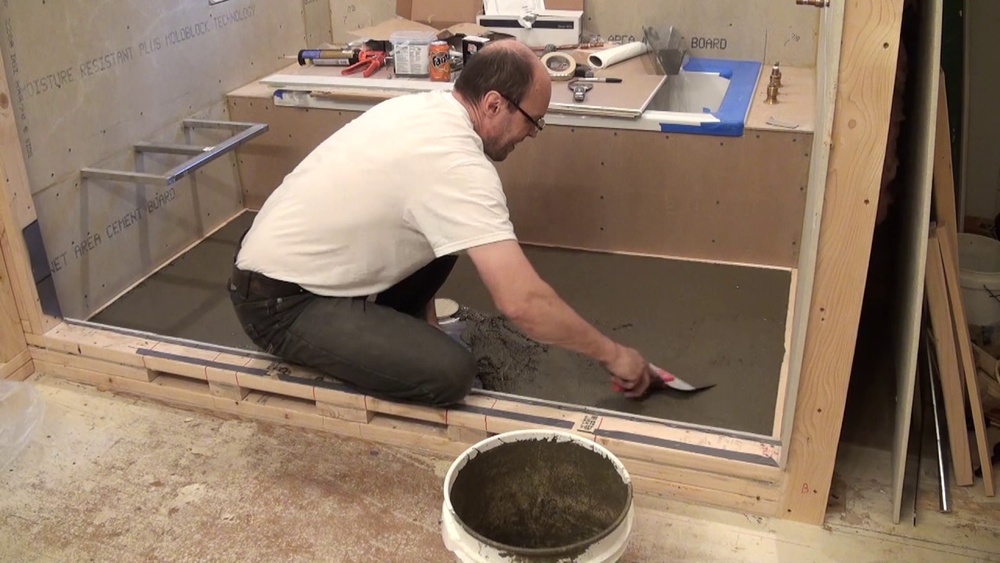 How To Build A Shower Pan On Plywood Floor