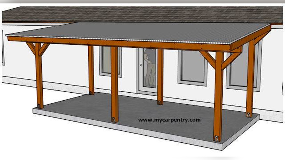 How To Build Patio Cover Not Attached To House