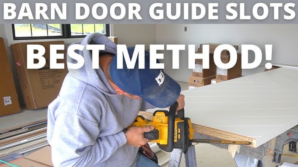 How To Cut Groove In Bottom Of Barn Door