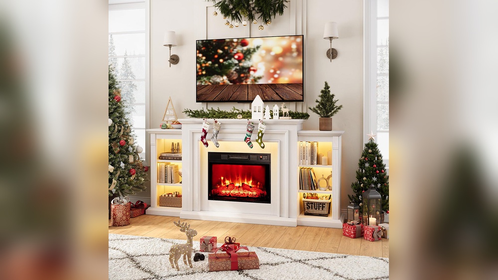 How To Decorate A Tv Stand For Christmas