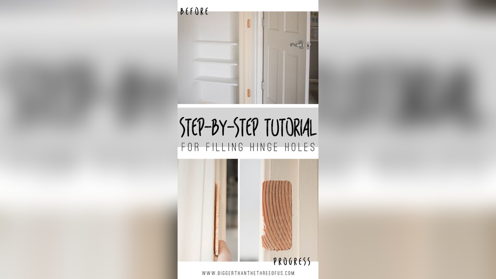 How To Fill Hinge Holes In Door Frame