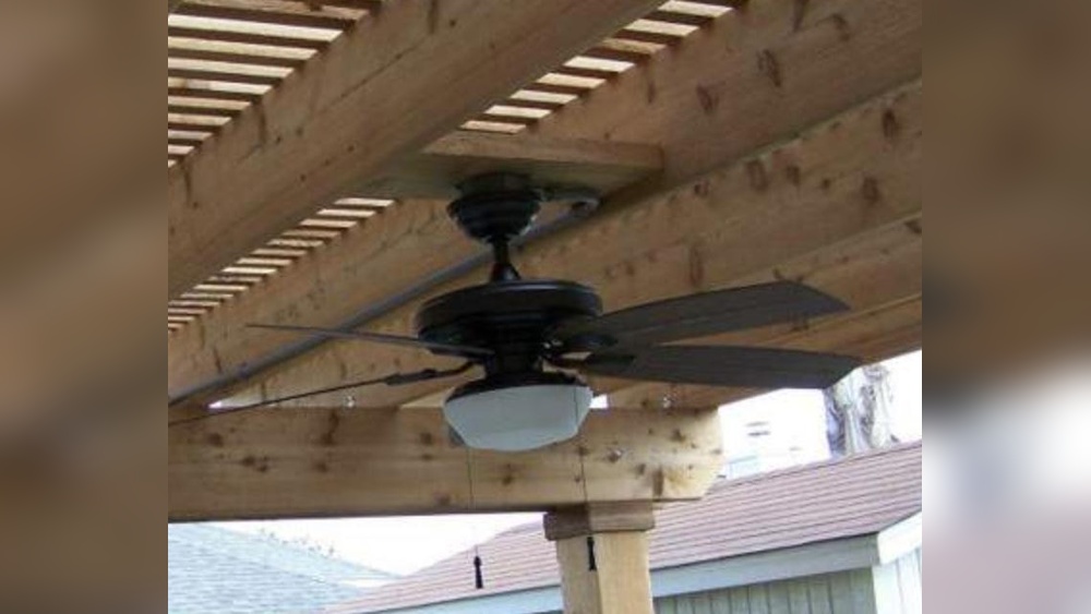 How To Install An Outdoor Ceiling Fan On A Pergola