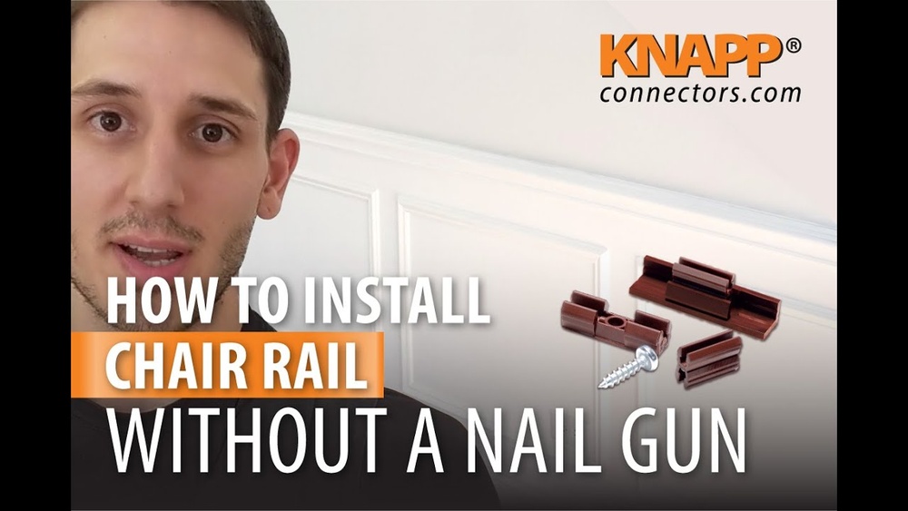 How To Install Chair Rail Without A Nail Gun