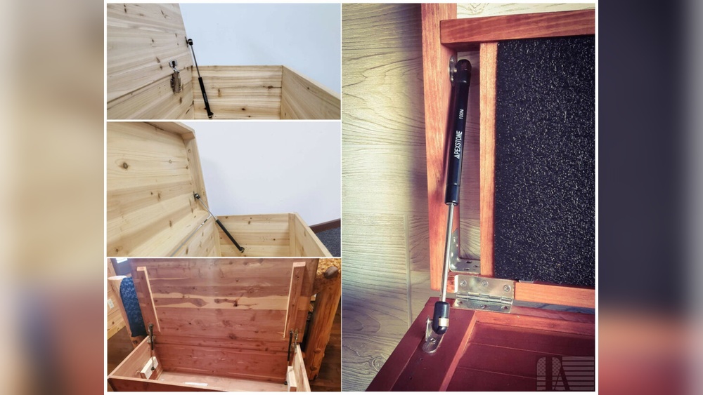 How To Install Gas Struts On A Toy Box