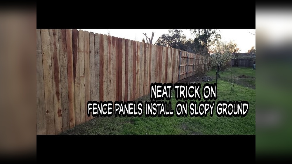 How To Install Wood Fence Panels On Uneven Ground