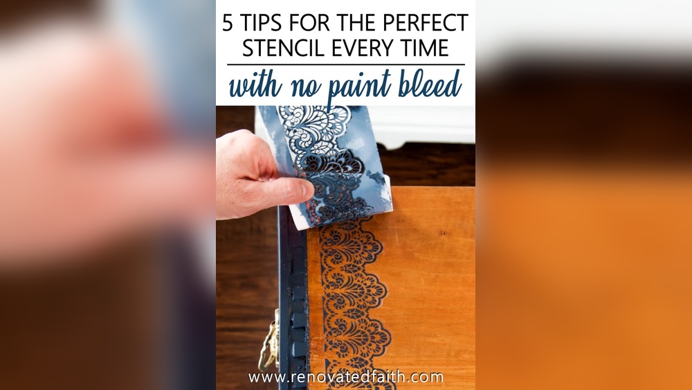 How To Keep Stencils From Bleeding On Wood