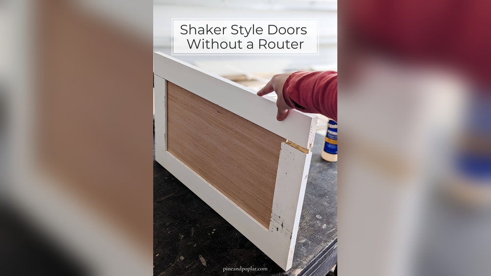 How To Make Shaker Cabinet Doors Without A Router