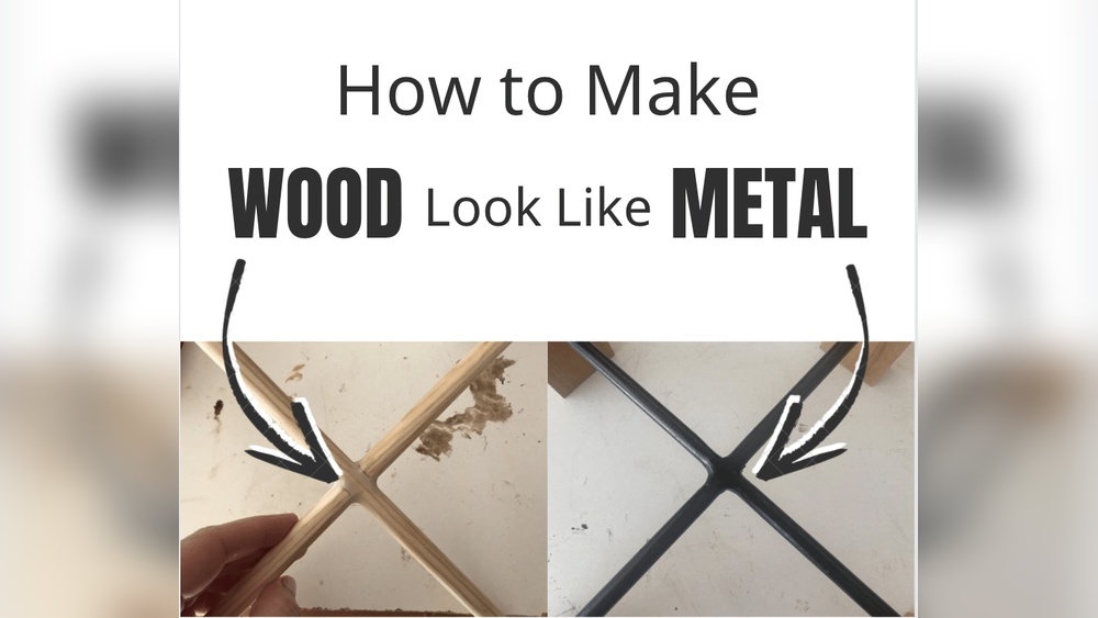 How To Make Wood Look Like Black Metal