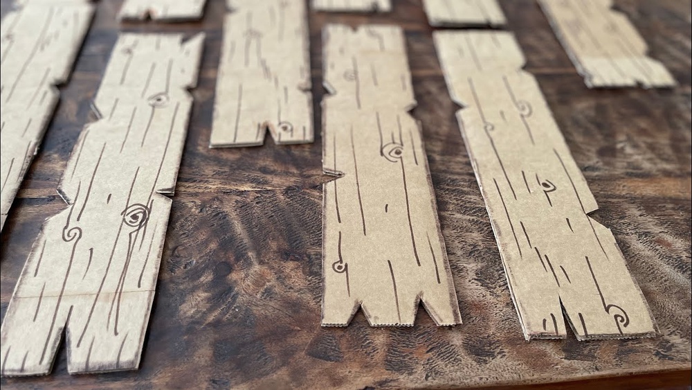 How To Paint Cardboard To Look Like Wood