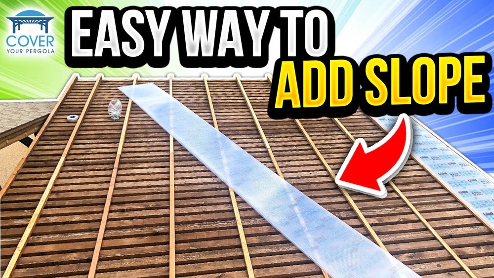 How To Put A Roof On A Flat Pergola