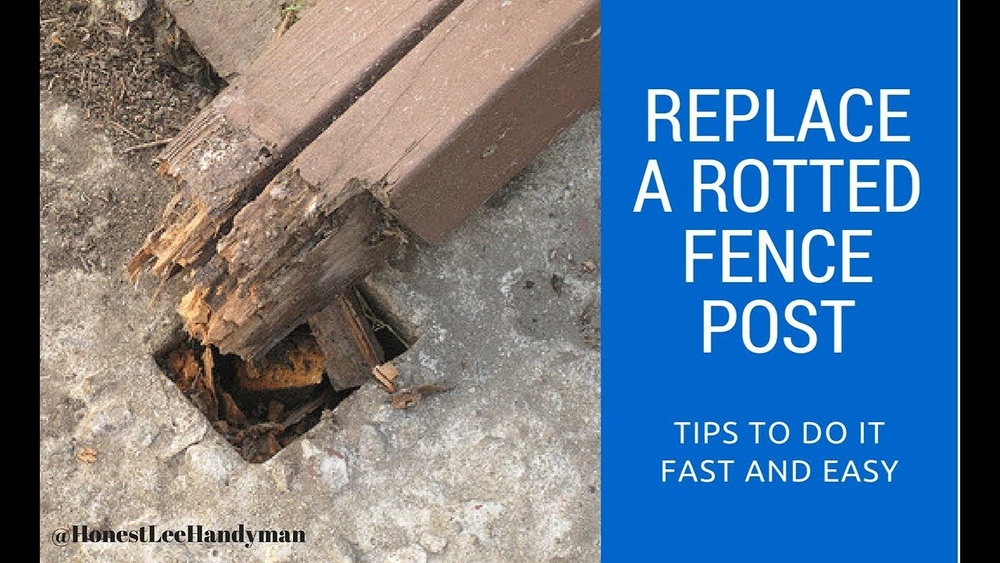 How To Remove Rotten Fence Post From Concrete
