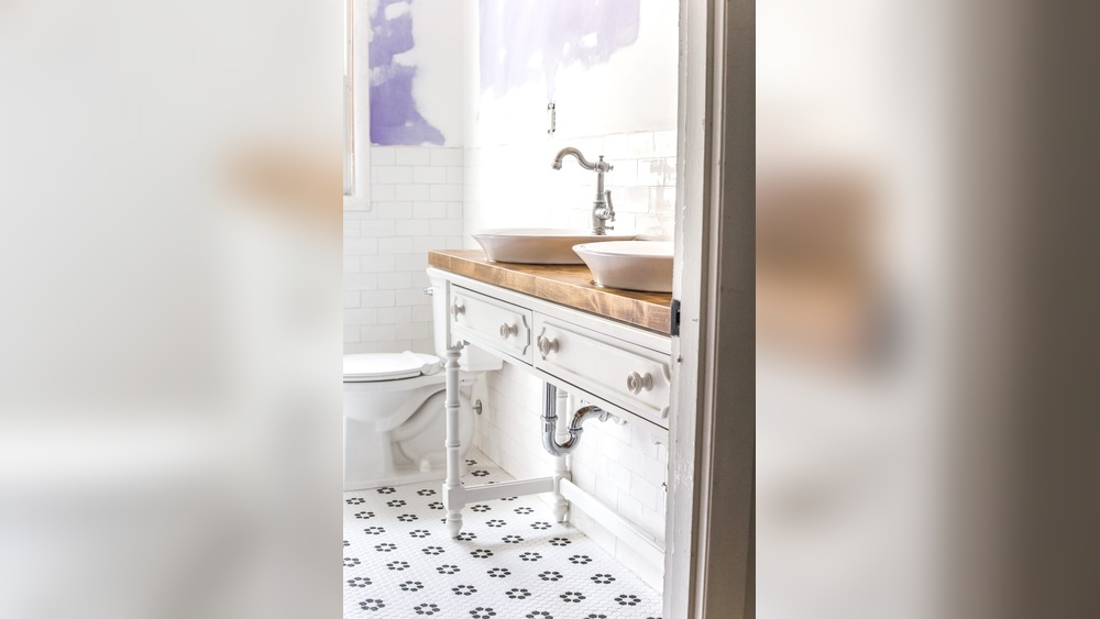 How To Turn A Table Into A Vanity