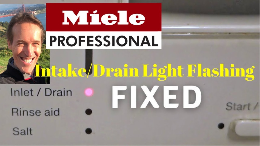 Miele Dishwasher Intake Drain Light Blinking