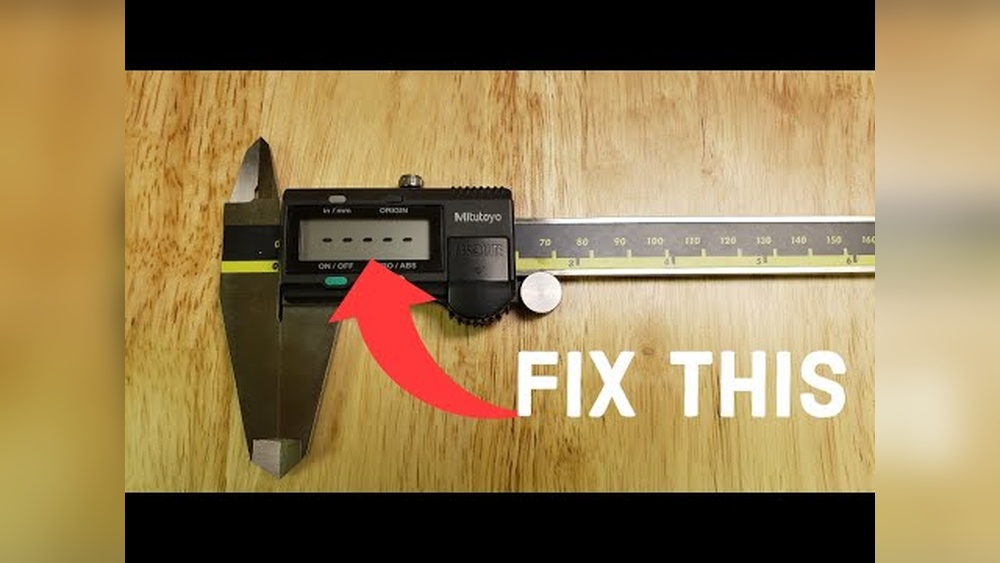 Mitutoyo Digital Caliper Blinking