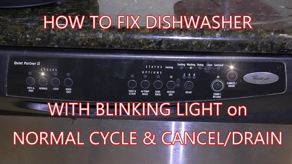 Normal Light Blinking On Whirlpool Dishwasher