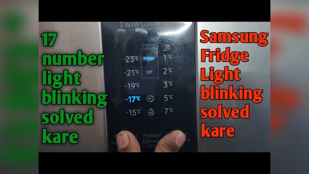 Samsung Refrigerator Light Blinking