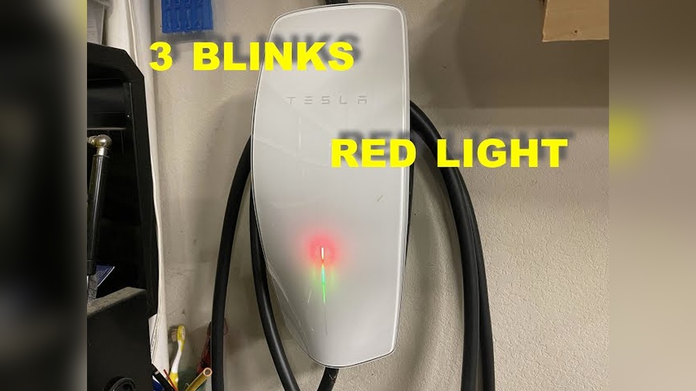 Tesla Charger Blinking Red