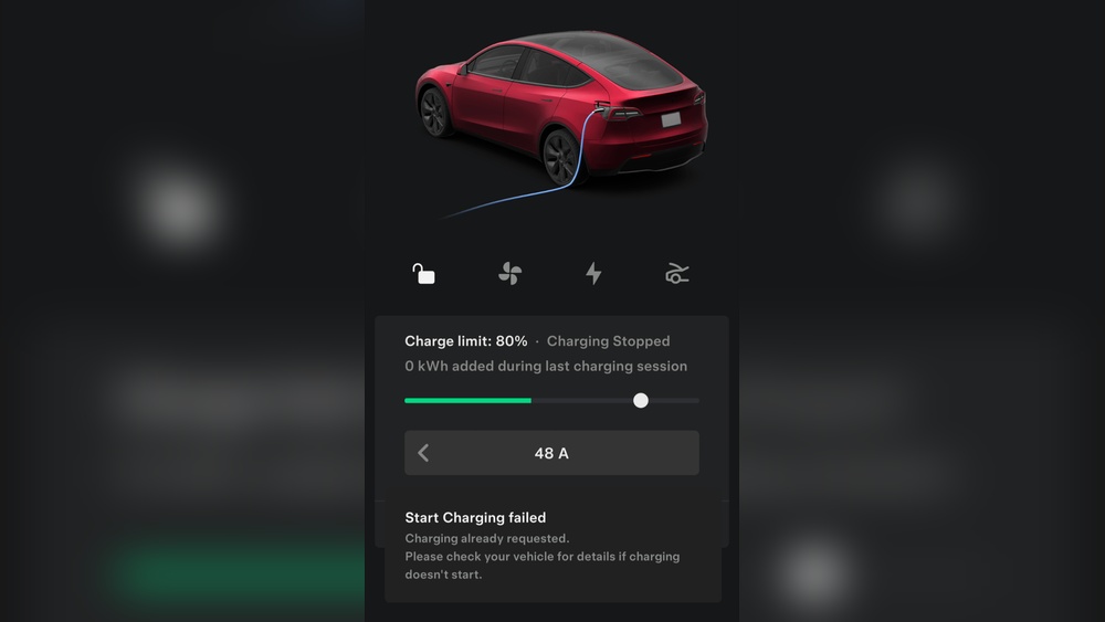 Tesla Wall Charger Blinking Blue