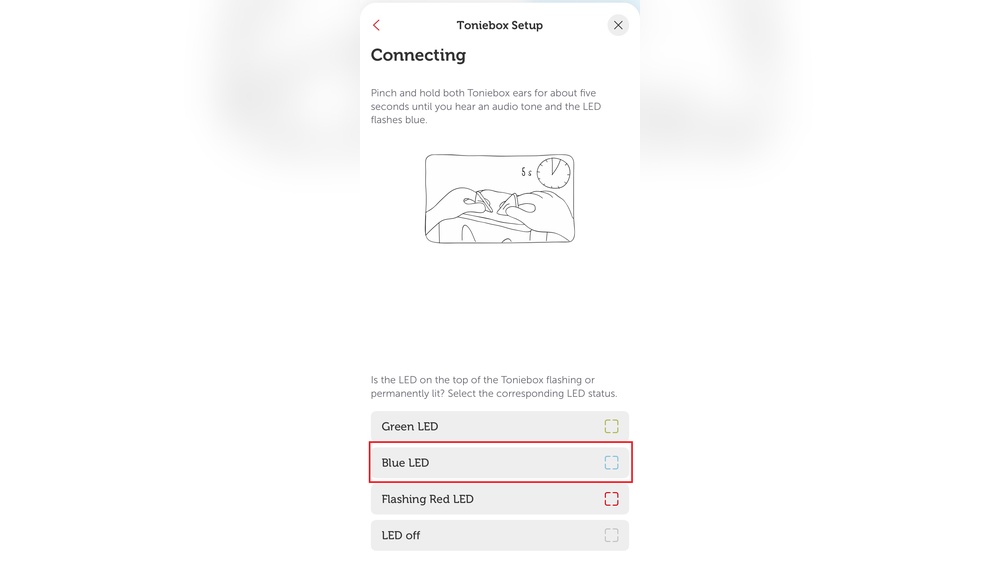 Tonie Box Blinking Green